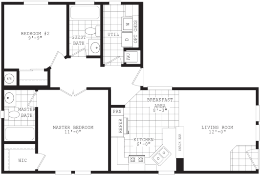 20 wide homes 20402b floor plan home features