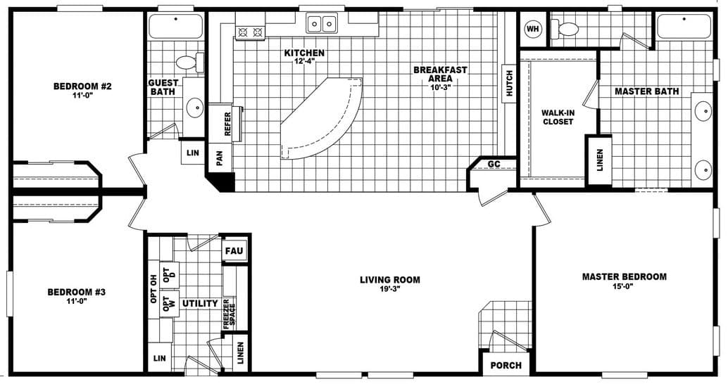 Mountain ridge 32603b floor plan home features