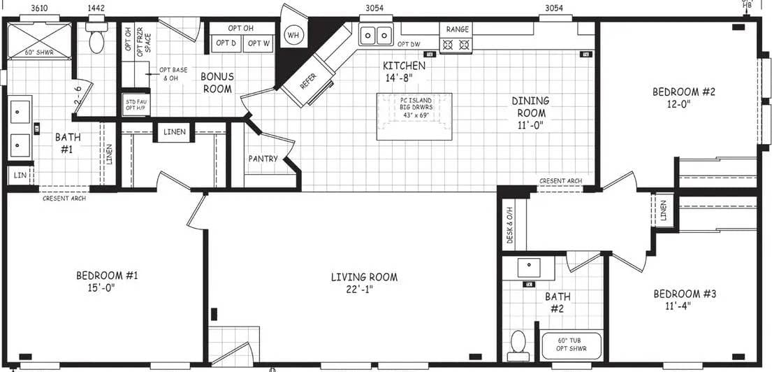 Edge 28583a floor plan home features