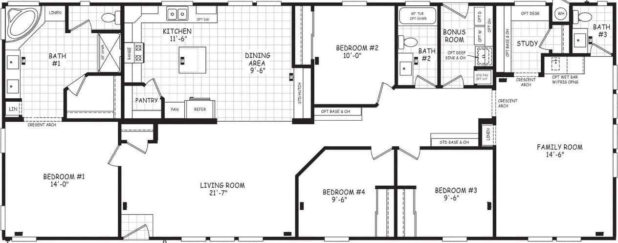 Edge 30764a floor plan home features