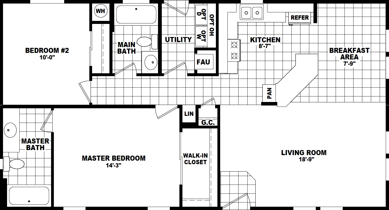 Dn-2444b floor plan home features