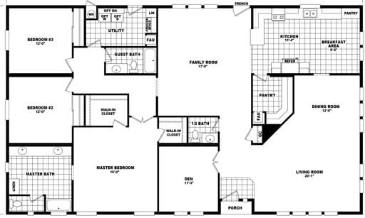 Mountain ridge 40683b floor plan home features