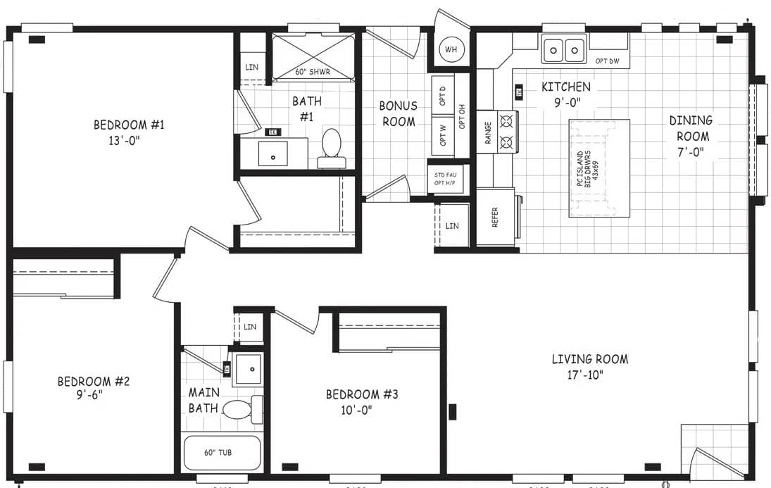 Edge 28443c floor plan home features