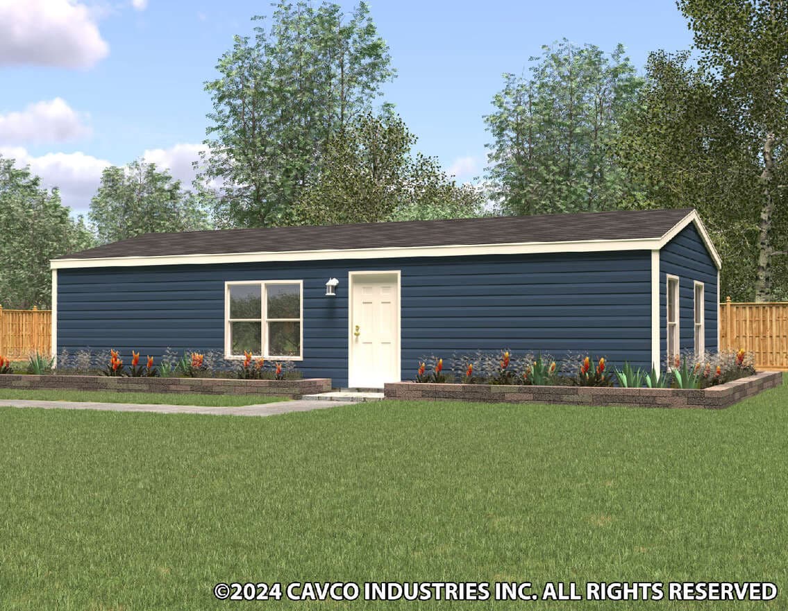 20 wide homes 20402b hero, elevation, and exterior home features