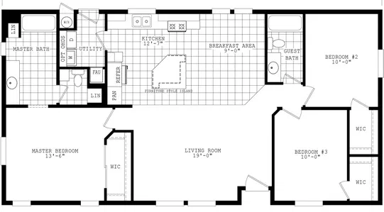 Cavco west edge 28563c floor plan home features