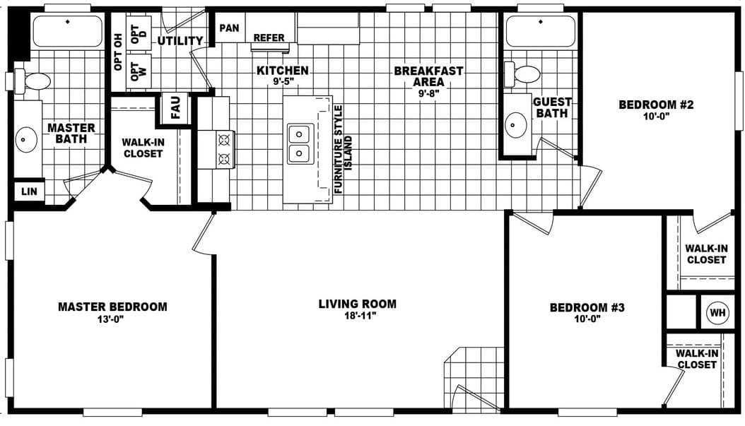 Mountain ridge 28483a floor plan home features