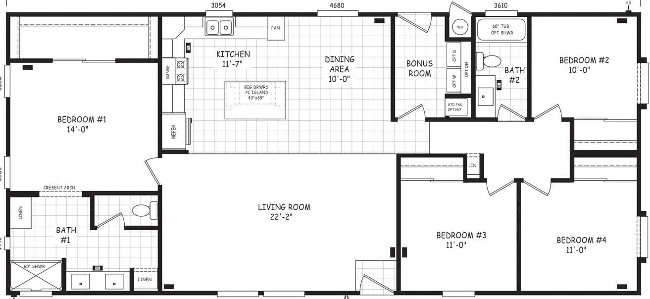 Edge 28604a floor plan home features