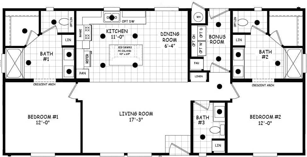 Edge 24482b floor plan home features