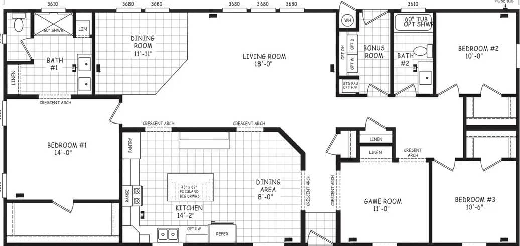 Edge 30643a floor plan home features